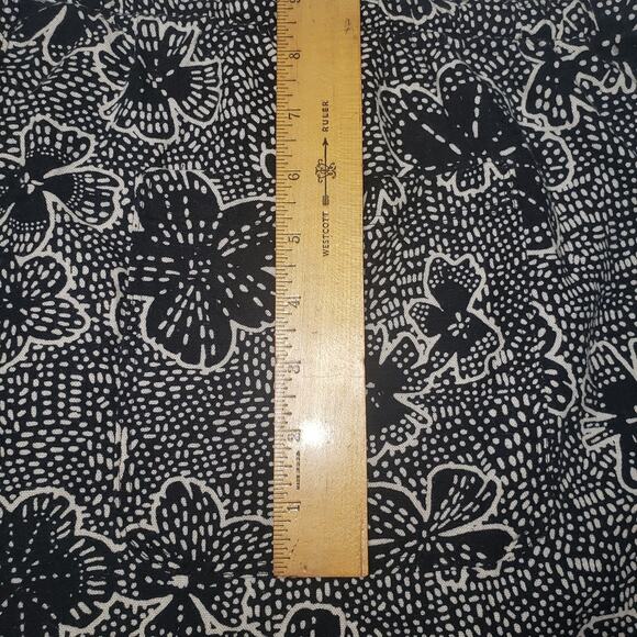 Sonoma Black Floral Wide Leg Pants 3X – Linen Blend Y2K Lounge Vibes - Picture 10 of 12